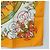 Hermès HERMES Carre 90 Scarf Silk  LUNA ARK  Orange White - vista 10