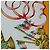 Hermès HERMES Carre 90 Scarf Silk  LUNA ARK  Orange White - vista 11