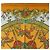 Hermès HERMES Carre 90 Scarf Silk  LUNA ARK  Orange White - vista 3
