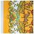 Hermès HERMES Carre 90 Scarf Silk  LUNA ARK  Orange White - vista 5