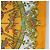 Hermès HERMES Carre 90 Scarf Silk  LUNA ARK  Orange White - vista 7
