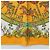 Hermès HERMES Carre 90 Scarf Silk  LUNA ARK  Orange White - vista 9