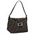 FENDI Zucca Canvas Mamma Baguette Shoulder Bag Brown Black