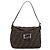 FENDI Zucca Canvas Mamma Baguette Shoulder Bag Brown Black - vista 13