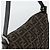 FENDI Zucca Canvas Mamma Baguette Shoulder Bag Brown Black - vista 6