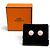 Hermès Orecchini Hermes Eclipse H-Post Rosa D'oro - vista 2