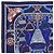 Foulard di seta Hermès Etriers Carre 90 Rosso Blu Blu navy - vista 3