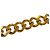 Chanel Vintage 93A Münzkettengürtel mit Metall-Logo-Plakette und Coco-Markierung Golden - Ansicht 5