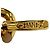 Chanel Vintage 93A Münzkettengürtel mit Metall-Logo-Plakette und Coco-Markierung Golden - Ansicht 8
