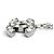 Collana CHANEL Vintage 06P Coco Mark con strass Argento - vista 6