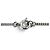 Collana CHANEL Vintage 06P Coco Mark con strass Argento - vista 8
