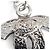 Collana CHANEL Vintage 06P Coco Mark con strass Argento - vista 9