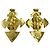 Orecchini a clip Chanel Vintage 04P Gold D'oro - vista 2