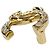 Spilla Chanel A24P in metallo Coco Mark con strass D'oro - vista 3