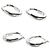 Tiffany & Co Orecchini a lobo Rock Small in oro bianco 18K Tiffany - vista 3