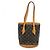 Borsa Tote Louis Vuitton Bucket PM Marrone - vista 3