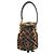 Borsa in pelliccia Fendi Mon Trésor Brown Marrone