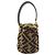 Borsa in pelliccia Fendi Mon Trésor Brown Marrone - vista 2