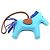 Hermès Hermes Rodeo Charm MM in Agneau Milo Marrone Blu - vista 2
