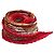 Hermès Foulard Hermes Pleated Carre DIES ET HORE da donna Bianco Rosso