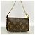 Louis Vuitton Monogram Mini Pochette Accessoires Castaño - vista 6