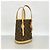 Borsa Tote Louis Vuitton Monogram Bucket PM Marrone - vista 2