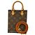 Louis Vuitton Monogram Petite Sac Plat Handtasche Braun