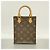 Louis Vuitton Monogram Petite Sac Plat Handtasche Braun - Ansicht 11