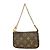 Louis Vuitton Monogram Mini Pochette Accessoires Castaño