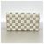 Louis Vuitton Damier Azur Portefeuille Sarah Long Wallet Bianco - vista 10