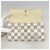 Louis Vuitton Damier Azur Portefeuille Sarah Long Wallet Bianco - vista 9