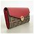 Fendi Leather Long Wallet Brown Red - view 2