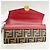Fendi Leather Long Wallet Brown Red - view 6