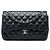 Chanel Black Jumbo Classic Lambskin Double Flap Nero