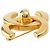 Spilla Chanel Gold CC placcata oro con chiusura a rotazione D'oro - vista 3