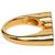 Gucci Gold Plated Strass Logo Letter Ring S Ring Golden - Ansicht 4