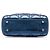 Dior Blue Mini Metallic Calfskin Cannage Lady Dior Blu navy - vista 3