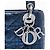 Dior Blue Mini Metallic Calfskin Cannage Lady Dior Blu navy - vista 5
