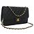 Chanel Black Jumbo Classic Caviar Double Flap Nero - view 2