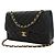 Chanel Black Jumbo Classic Caviar Double Flap Nero - view 3