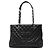 Borsa Chanel Grand Shopping Tote in pelle caviar nera Nero