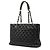 Borsa Chanel Grand Shopping Tote in pelle caviar nera Nero - vista 2