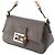 Fendi Brown Mini Zucchino Spalmati Chain Mamma Forever Marrone Marrone scuro - vista 2