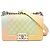 Chanel Green Small Quilted Caviar Rainbow Boy Flap Verde