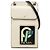 Portacellulare Prada in Saffiano bianco con patch Bianco sporco