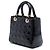 Dior Black Medium Patent Cannage Lady Dior Nero - vista 2