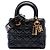 Dior Black Small Crinkled Patent Cannage My ABCDior Lady Dior Nero