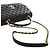 Borsa Chanel Coco Top Handle Medium in pelle caviar matelassé nera Nero - vista 13