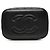 Chanel Vanity Case CC Acolchado en Cuero Caviar Negro Medium - vista 3