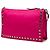 Borsa a tracolla Prada Pink Tessuto Studded Etiquette Rosa - vista 2
